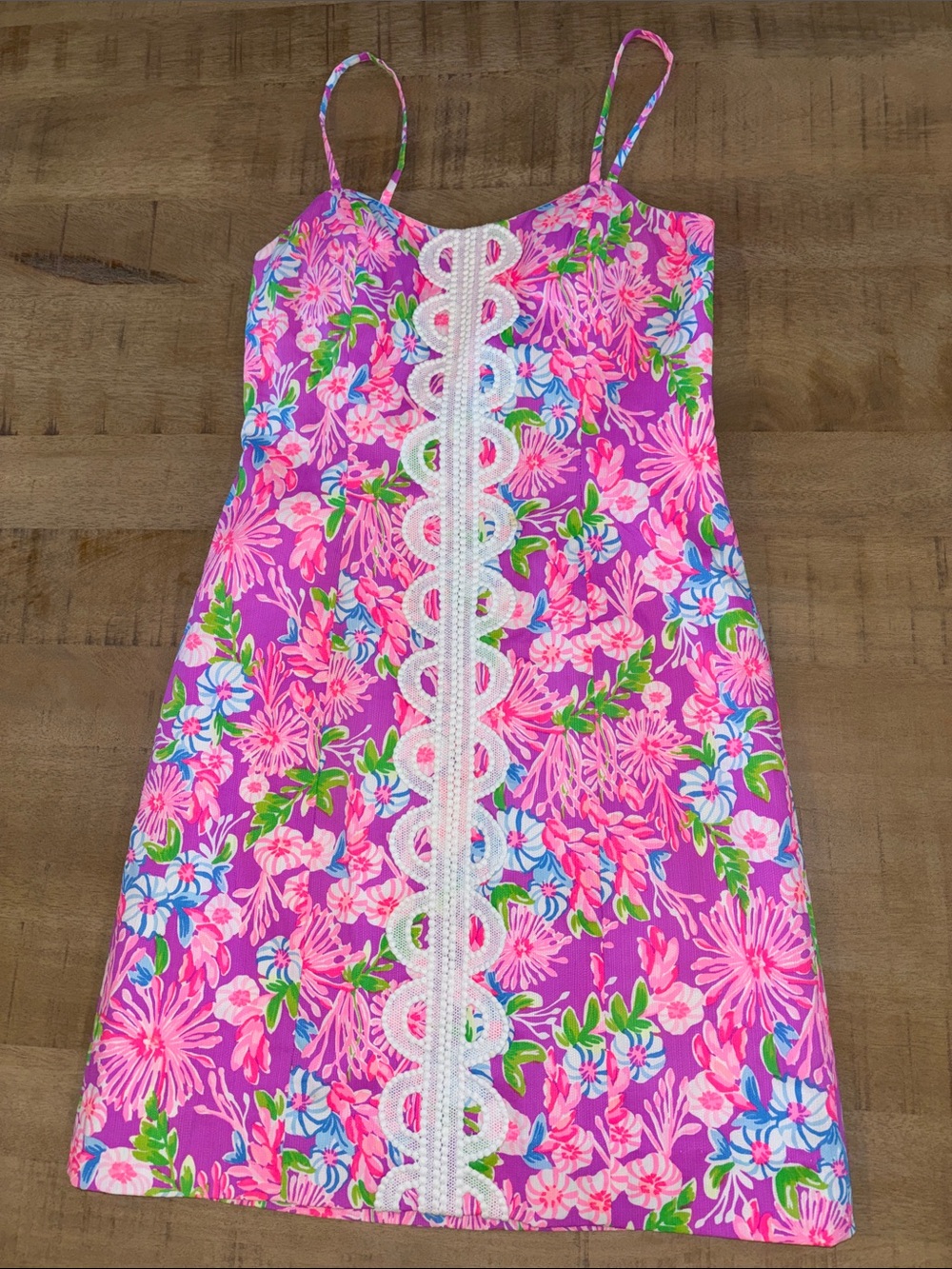 Lilly Pulitzer Shelli Stretch Dress Amethyst Moms The Word $188 Size 00 NWOT